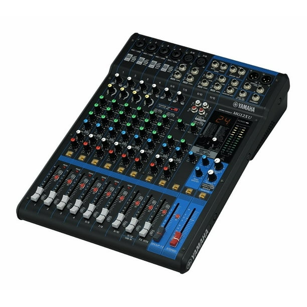 Mezclador analógico Yamaha MG12XU de 12 entradas y 4 buses con efectos
