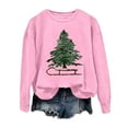 thumbnail image 3 of Christmas Tree Sweatshirts for Women 2025 Long Sleeve Crewneck Xmas Holiday Graphic Sweatshirt Pullover Tops, 3 of 5