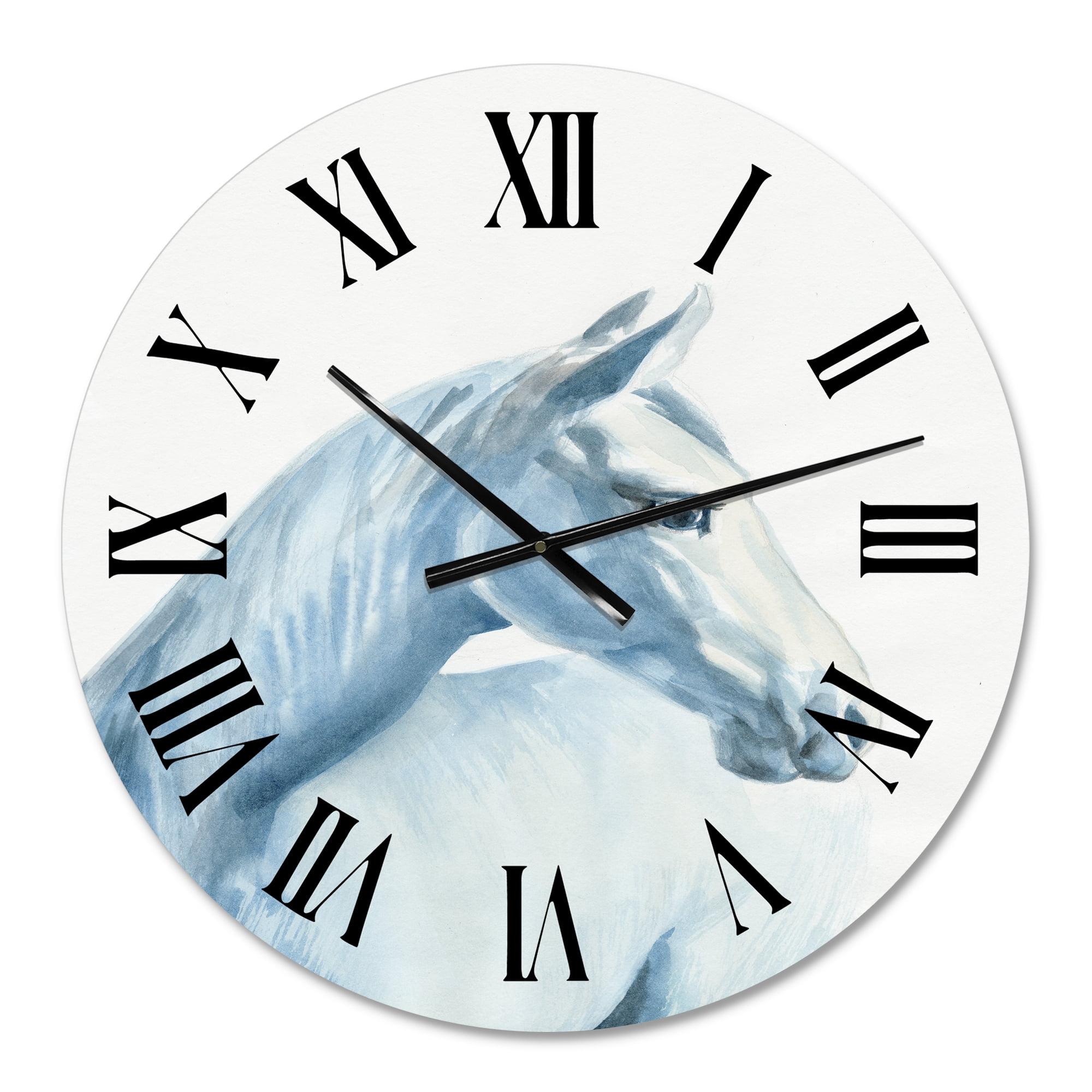 Designart 1 in Quartz Farmhouse Wall Clock