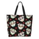 thumbnail image 1 of Fotbe PUG Bolsa Tote Estética de Lona con Estampado para Mujer - Bolsa Reutilizable de Hombro Casual para Vacaciones, Compras, Trabajo y Gimnasio, 1 of 8