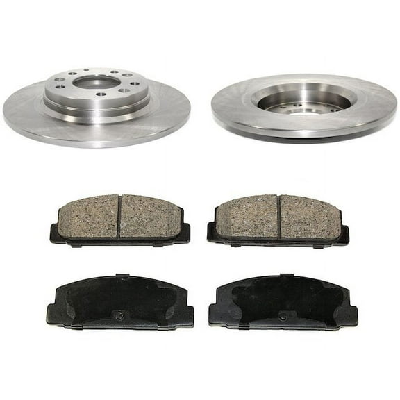 Rear Brake Pad and Rotor Kit - Compatible with 2003 - 2005 Mazda 6 2004