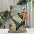 thumbnail image 5 of Honeii Wood Grain Shark Print Small Burlap Bags,Christmas Drawstring Treat Bags Gift Bags Reusable Candy Goodie Wrapping Bags for Holiday Party Favors Supplies -Medium, 5 of 9