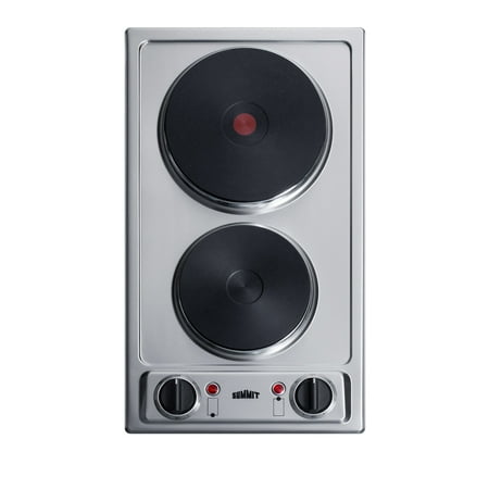 Summit Csd2b230 Stainless Steel 12 Wide 2 Burner Electric Cooktop