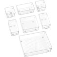 thumbnail image 1 of Organizador Cajón de Cocina, Organizador de Cubiertos Transparente, Juego de 7, Caja de Almacenamiento de Poliestireno, Ordenado para Cubiertos, Joyas, Cosméticos para Cocina, Dormitorio, Baño..., 1 of 4