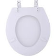 thumbnail image 2 of Achim Fantasia 17" Standard Wood Toilet Seat, Standard, White, 2 of 3