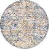 thumbnail image 5 of Unique Loom Augustus Collection Area Rug - Assisi (7' Round Light Blue/Tan), 5 of 6