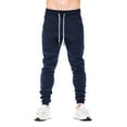 thumbnail image 2 of FEDTOSING Men's Gym Sweatpants Drawstring Navy Running Joggers Trackpants with Zipper Pockets, 2 of 6