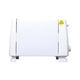 thumbnail image 2 of Retro Toaster With 6 Functions Stainless Steel Features Removable Crumb Tray Under Base Cord Storage White, 2 of 7