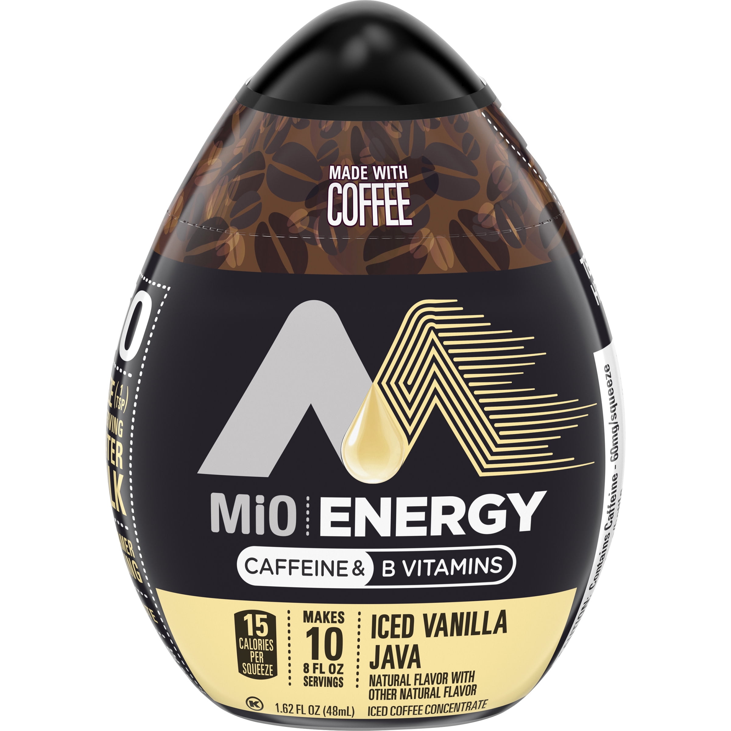 MiO Energy Iced Vanilla Java Liquid Water Enhancer, Caffeinated, 1.62