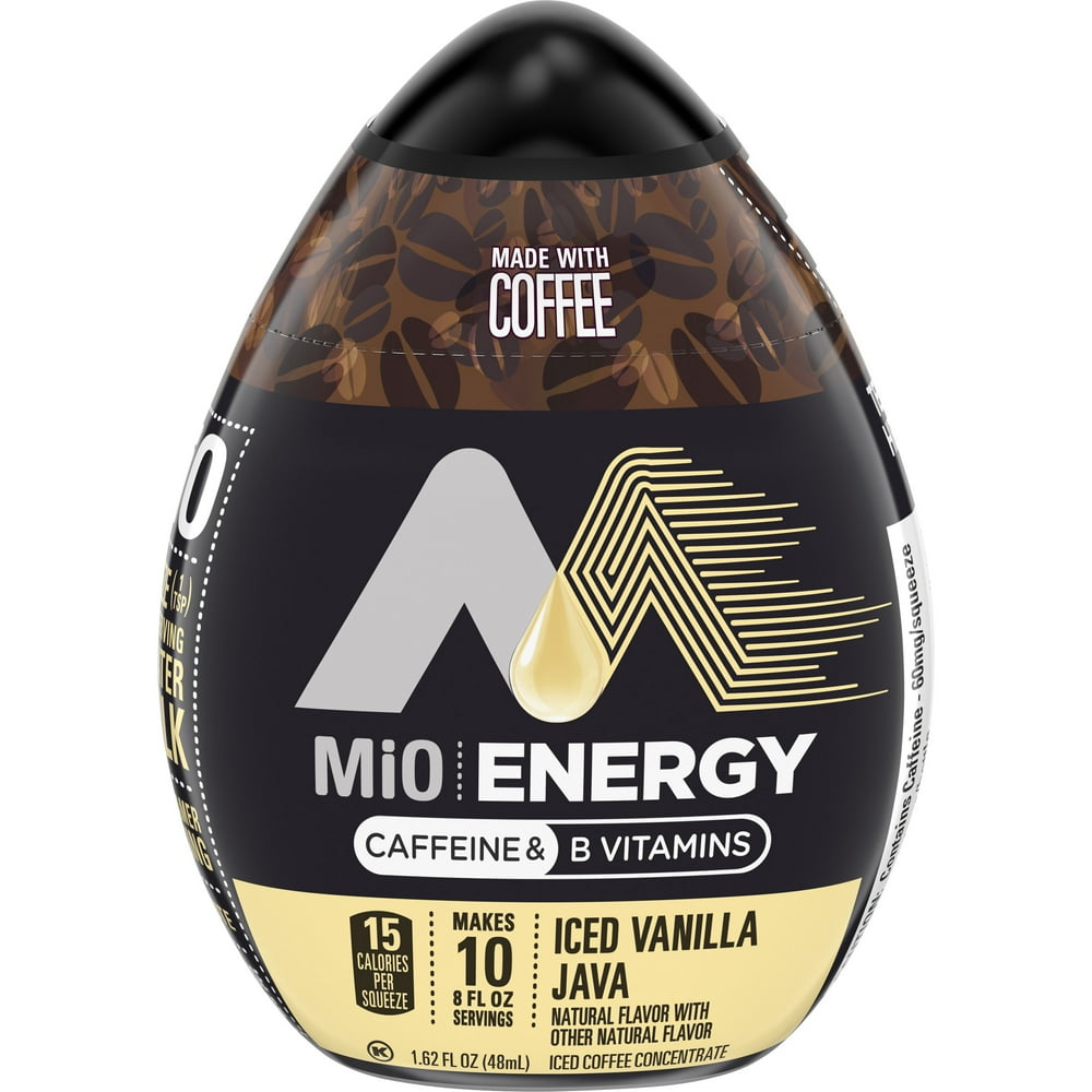 MiO Energy Iced Vanilla Java Liquid Water Enhancer, Caffeinated, 1.62