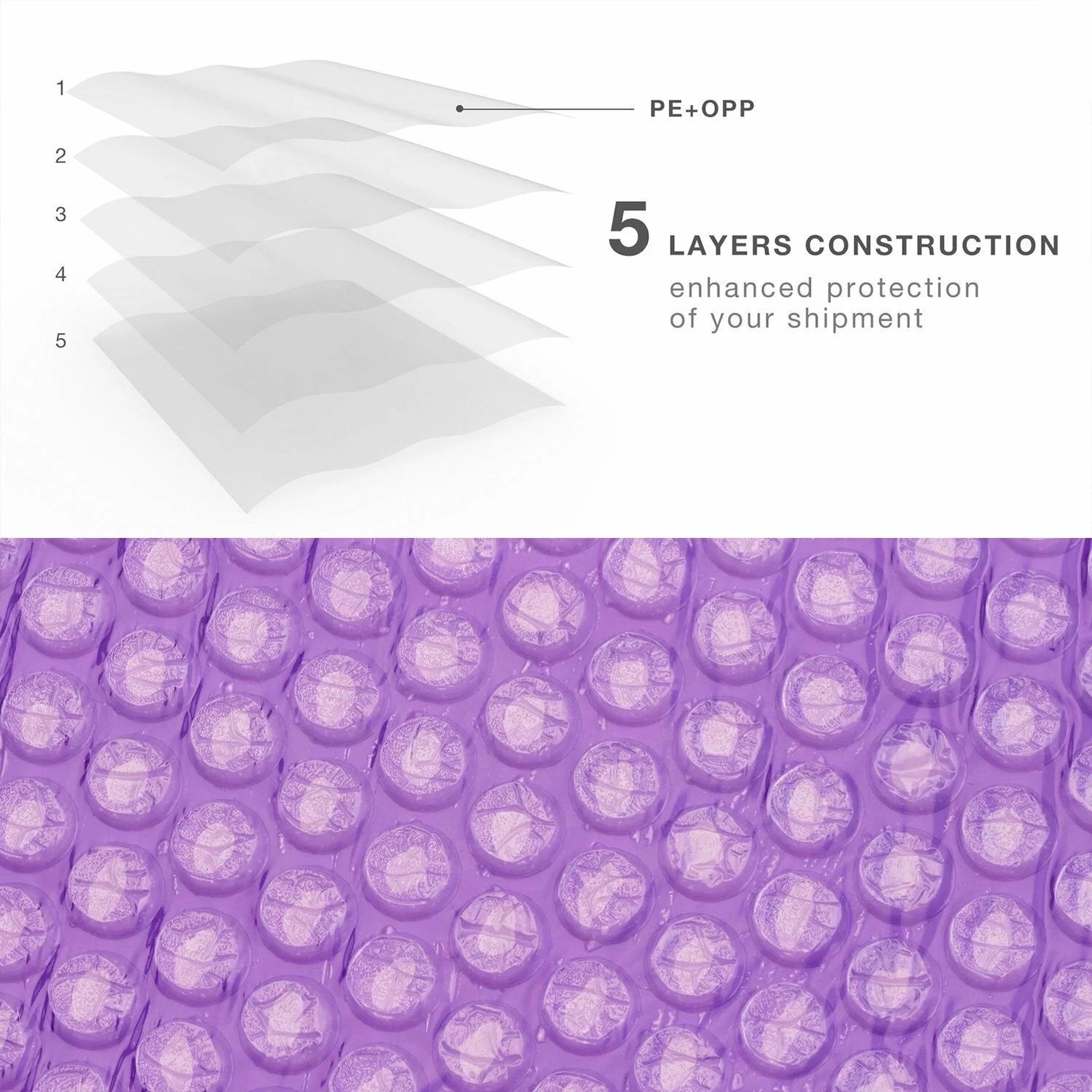 200 #5 Purple Poly Bubble Mailers 10.5" x 16" Shipping Mailing Padded Envelopes