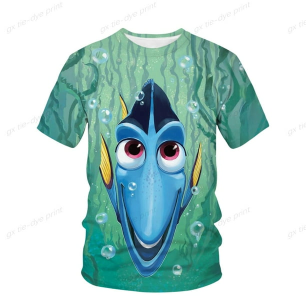 Camiseta de Disney para niños buscando a Nemo Dory, camiseta de dibujos animados para bebé, ropa de niña de dibujos animados, top120 de verano para niños Gao Jinjia LED