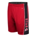 thumbnail image 2 of Men's Colosseum Red Utah Utes Panel Shorts, 2 of 3