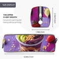 thumbnail image 3 of Honeii Fruit Parfait Colorful Pattern Pencil Case, Pencil Pouch, Pencil Case Small, Pencil Pouch Aesthetic, PVC Pencil Pouch, Pencil Bag, Makeup Pouch, 3 of 7
