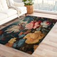 thumbnail image 1 of Lily Flower Rug 5x7, Flowers Carpet for Living Room, Wild Lily Area Rug for Living Room, Super Soft Low Pile Machine Washable Non Slip Stain Resistant Rug, 1 of 7