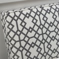 thumbnail image 5 of Modern Grey Fabric Loveseat Sofa with Geometric Pattern - Compact Two-Seater for Living Room, Polyester Upholstery & Birch Wood Legs, 5 of 6