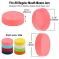 thumbnail image 4 of 16 Pcs Plastic Mason Jar Lids Regular Mouth Mason Canning Jars Lid Top Food Storage, 4 of 7