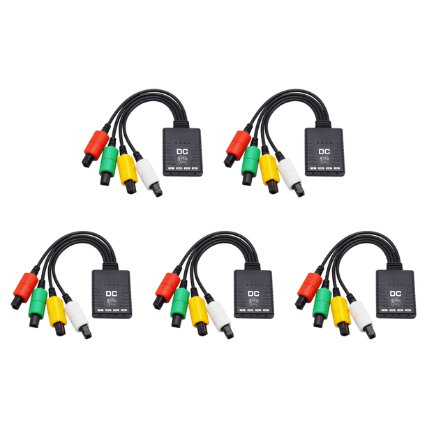 5 uds Retro convertidor Dongle botón Reinicio diente-Compatible para consola PS3/PS4 azul