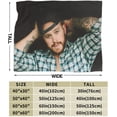 thumbnail image 2 of Flannel Blanket Jon Musician Langston Throws Blankets Super Soft Fleece Air Conditioning Blankets for All Season 40"x30", 2 of 9