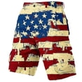 thumbnail image 5 of DDAPJ pyju 250 Anniversary USA Shorts Men American Flag Patriotic Cargo Shorts with Multi Pockets 1776-2026 Vintage Cargo Short Beige M, 5 of 7