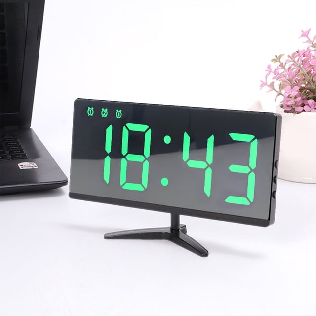 Alarm Clock,Led Small Digital Alarm Clock For Bedrooms,Hot Selling Concise Colorful Screen Weather Clock Temperature and Humidity On The Same Screen Electronic Alarm Clock Backlit Calendar Clock