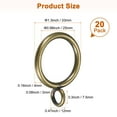 thumbnail image 3 of Uxcell 20-Pack Anillo para Cortina con Ojal 1 Pulgada ID Se Ajusta a Varilla de Cortina de 3/4 Pulgadas Anillos de Drapería de Metal Bronce, 3 of 7