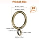 thumbnail image 3 of Uxcell 20-Pack Anillo para Cortina con Ojal 1 Pulgada ID Se Ajusta a Varilla de Cortina de 3/4 Pulgadas Anillos de Drapería de Metal Bronce, 3 of 7