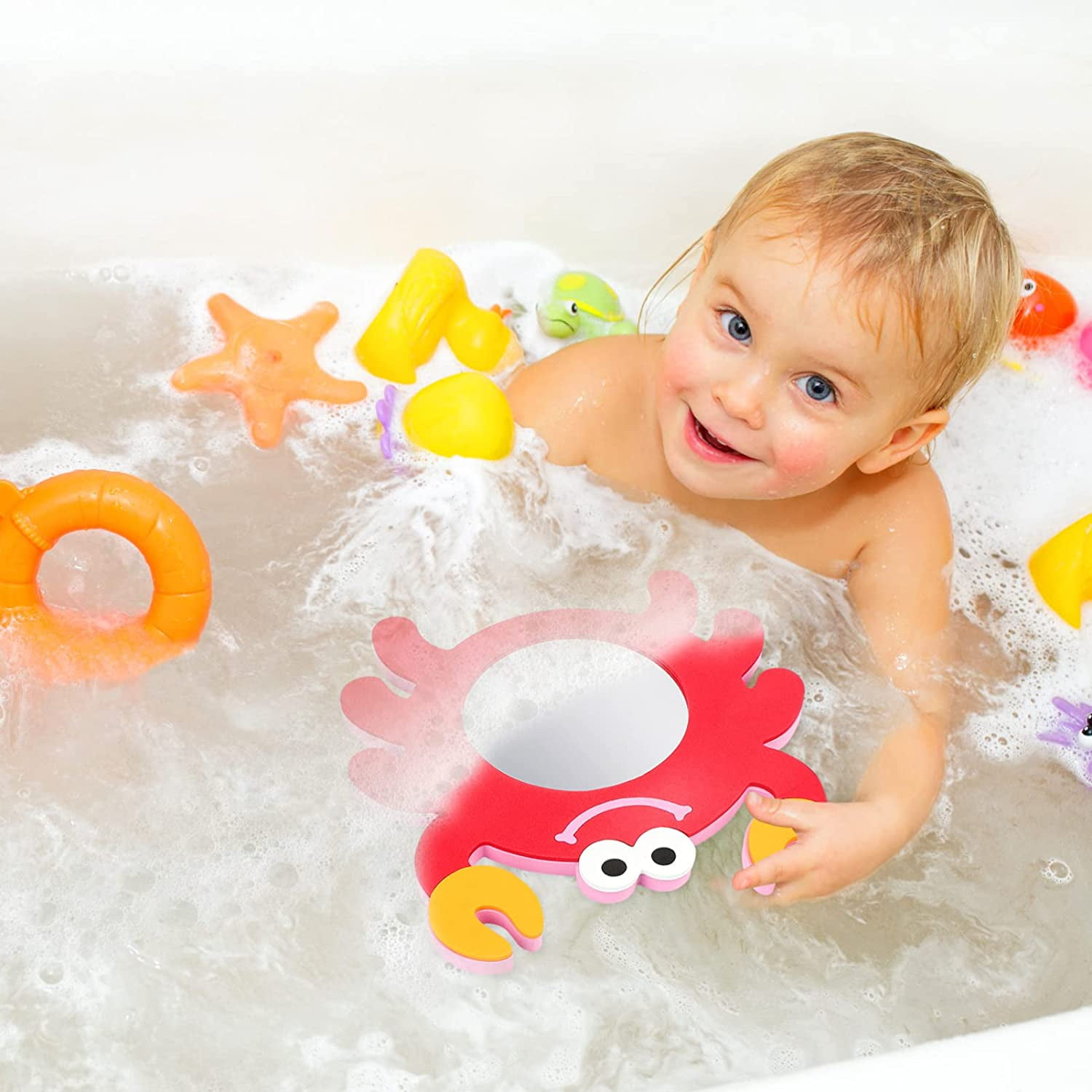 Baby bath 2025 mirror toy