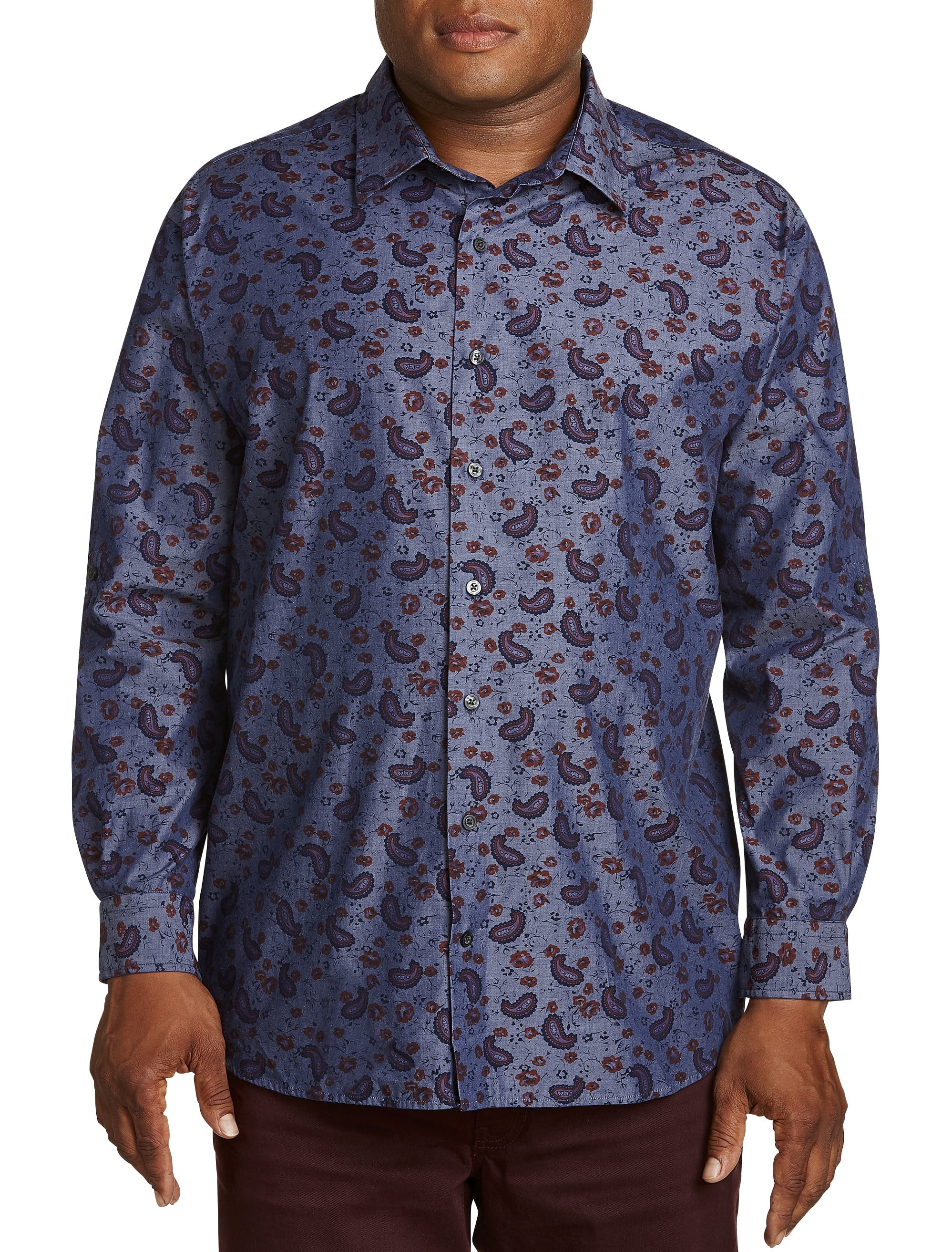 big and tall paisley shirt