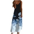 thumbnail image 2 of Wowcloth Women's Casual Floral Printed Sleeveless Dress for Women V Neck Flowy Party Midi Dresses, 2 of 5