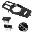 thumbnail image 1 of Headlight Control Switches, Weather Resistant Anti Scratch Headlamp Control Panel Dustproof Nonfading Stable  For Car Interior Accessories Glossy Black, 1 of 8