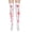 Bright red H blood s, variant on Gothic Long Socks Halloween Theme Stockings Pattern Print Over Knee Length Hosiery for Women Girls Cosplay