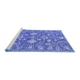 thumbnail image 2 of Ahgly Company Machine Washable Indoor Rectangle Persian Blue Bohemian Area Rugs, 8' x 12', 2 of 4