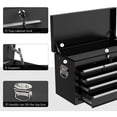 thumbnail image 5 of Aukfa Tool Box, 2 in 1 Steel Rolling Tool Chest & Cabinet on Wheels for Garage, 8-Drawers, Black, 5 of 12
