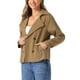 thumbnail image 4 of Abrigo Trench INSPIRE CHIC para mujer, abrigo corto de doble botonadura con solapa con muesca, 4 of 6