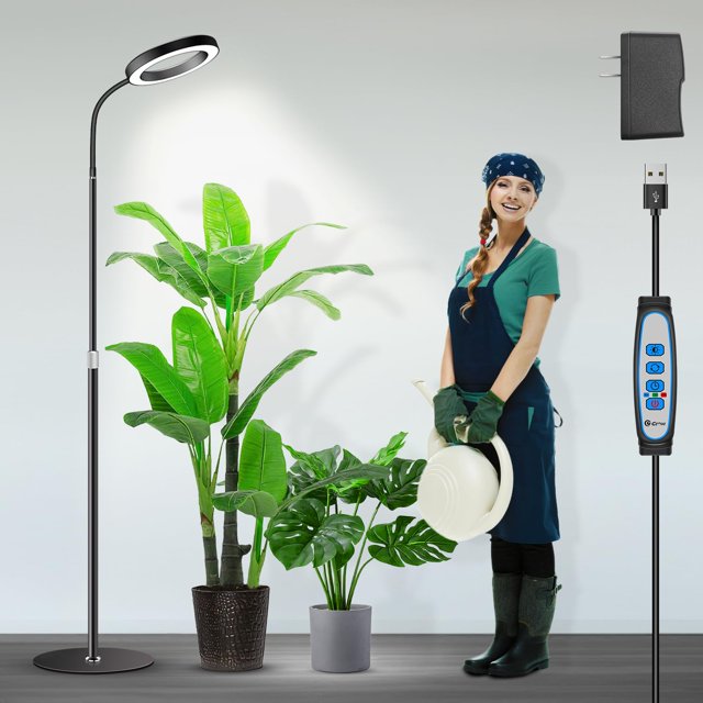 LED de espectro completo Grow Lights Garpsen con soporte de 67 pulgadas, 6/12/16 H