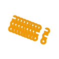 thumbnail image 1 of serony 10Pieces Tent Rope Adjuster Ultralight Strong for Outdoor Activity Orange, 1 of 9