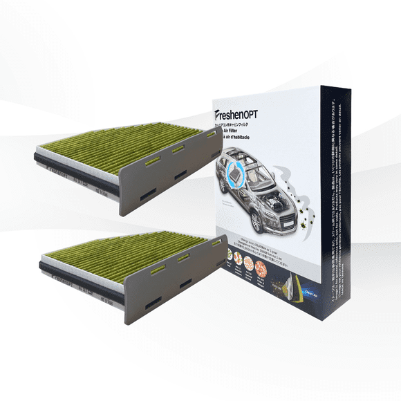 2 PACK-FreshenOPT Three-Layer Premium Cabin Air Filter Fit for Tiguan 09-17 Golf Passat Jetta Bettle Audi TT Q3 Quattro A3 [1K1819653A]