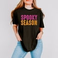 thumbnail image 2 of Spooky Season Bright Distressed - Women's Garment Dyed Graphic T-Shirt, 2 of 12