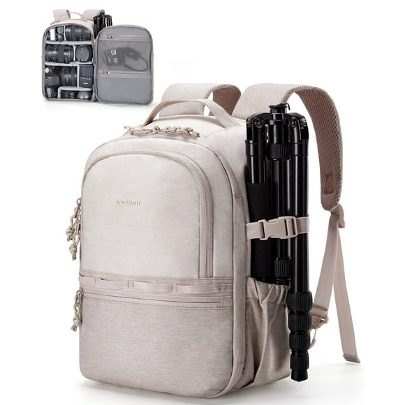 BAGSMART Camera Backpack, DSLR SLR Small Camera Bags for Photographers Compatible for Sony Canon Nikon, Shoulder Strap 2-in-1 Travel Backpack Fits 12