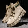 thumbnail image 2 of Zapatos de otoño antideslizantes para hombre, zapatos de protección laboral para hombre, botas Martin informales, transpirables, 2 of 5