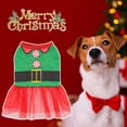 thumbnail image 4 of Christmas Dog Skirt - Cute Mesh Stitching Printed Skirt, Fashion Outfit, Party Dress Up, Warm Pet Skirt, Winter Pet Two-legged Clothes, Puppy Costume, 4 of 8