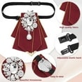 thumbnail image 3 of Broche Rétro avec Strass Pré-Nouée et Col Ajustable, Cravate Scintillante pour Mariage, 3 of 7