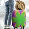 thumbnail image 2 of Colorful Tie Dye Star Flower Pattern Luggage Cover Fashion Suitcase Cover Baggage Covers Fit 25-28 Inch Luggage (Go Travel), 2 of 5