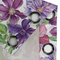 thumbnail image 4 of Ambesonne Floral Grommet Curtain, Vintage Atmosphere Flowers, 50"x84", Lilac Indigo and Magenta, 4 of 5