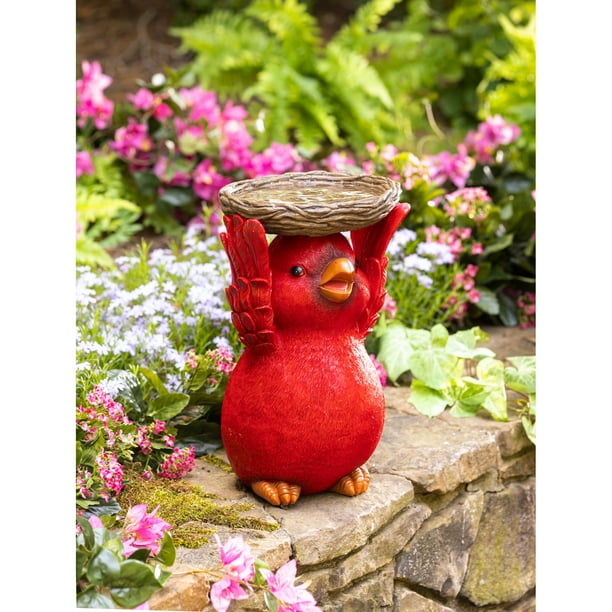 Cardinal Resin Bird bath