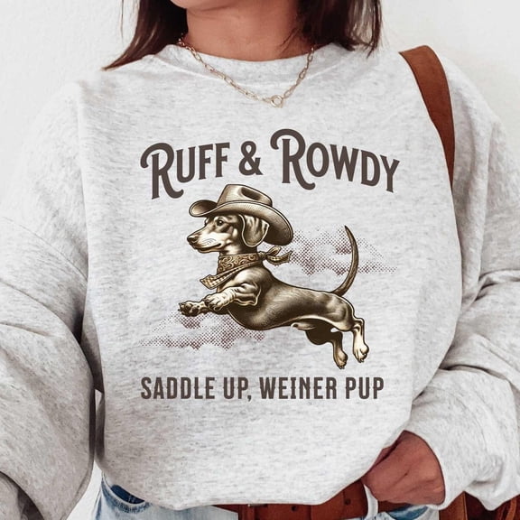 DOPASHIRT Cowboy Dachshund Shirt, Dachshund Shirt, Dachshund Gift, Western Dog Shirt, Doxie Mom Shirt, Cute Weiner Dog Cowboy Shirt Howdy Weenie Unisex S-5XL Hot Trending Shirt