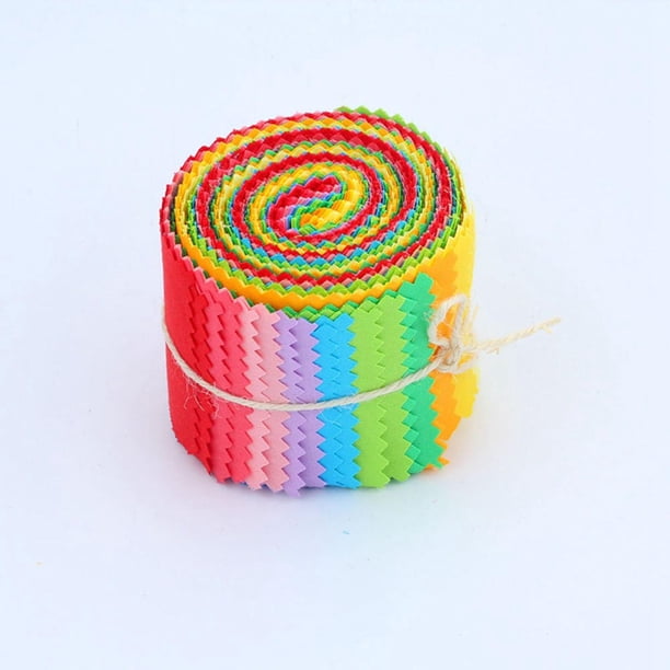 Paquete de suministros de retazos Tiras enrollables 20/40 colores Artesanía de retazos coloridos 20 piezas Hugo Tiras de tela