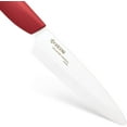 thumbnail image 3 of Kyocera Advanced Ceramic Revolution Series 4.5-inch Utility Knife, Red Handle, White Blade, 3 of 5