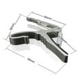 thumbnail image 3 of Portable Aluminum Alloy Acoustic Electric Guitar Capo Quick Change Trigger Key Clamp 2pcs Silver, 3 of 5